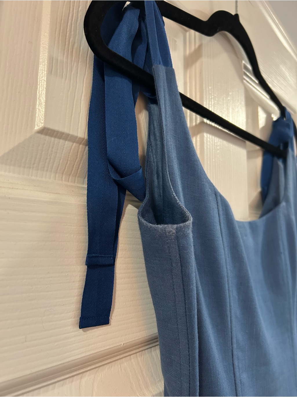 Of Her Own Kind Mirabelle Dress In Indigo Linen — image 6 of 7